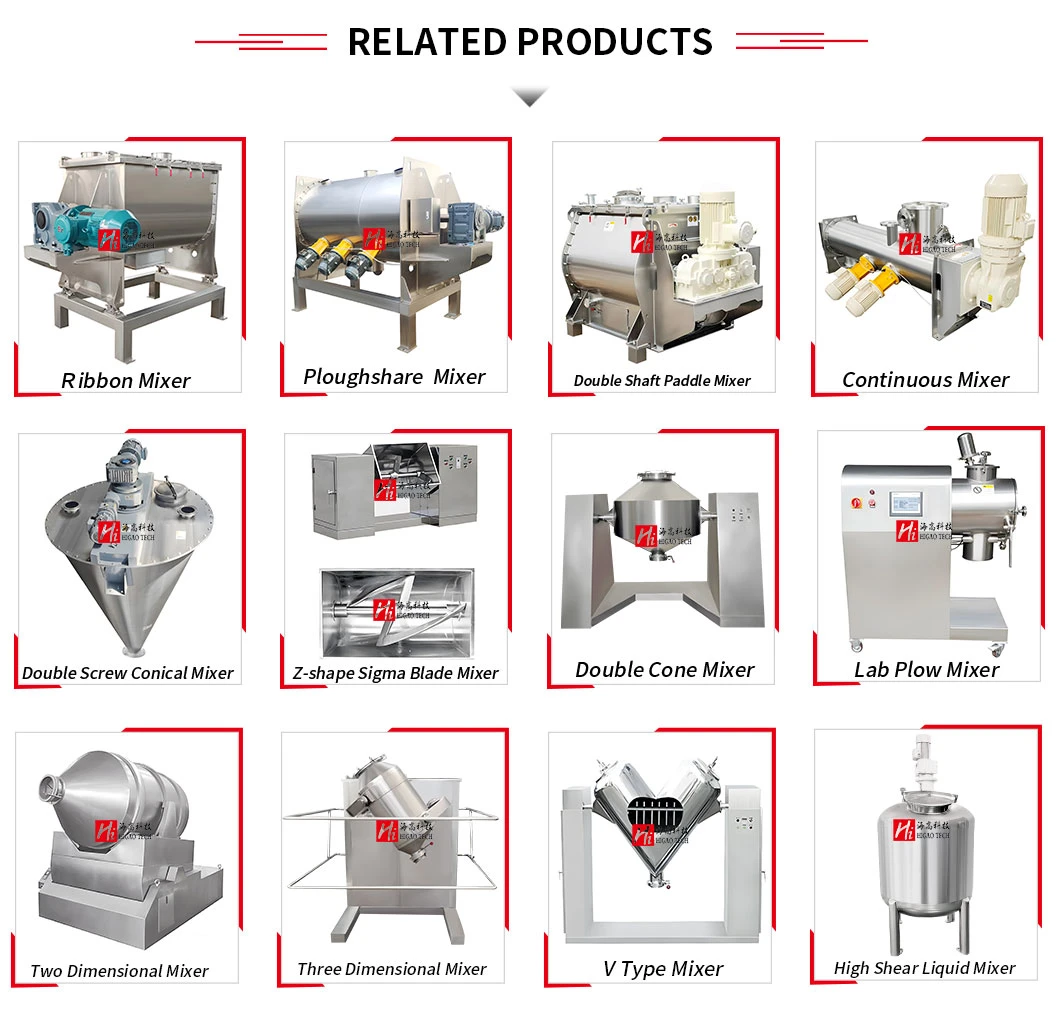 Powder/Feed/Chemical/Food Spiral Horizontal Ribbon Mixer Machine / Blender Mixer