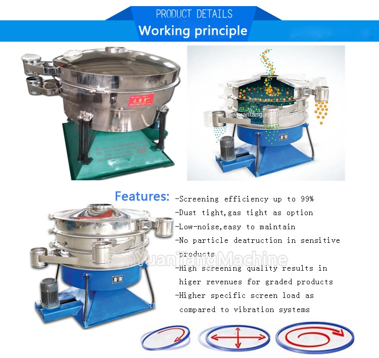 Vibrating Tumbler Swinging Screen, Sifting Machine